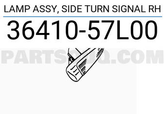 Suzuki 3641057L00 LAMP ASSY, SIDE TURN SIGNAL RH