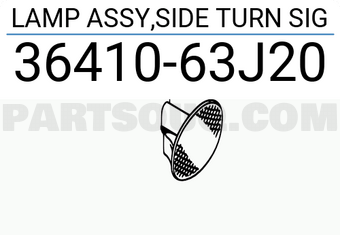 Suzuki 3641063J20 LAMP ASSY,SIDE TURN SIG