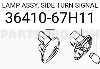 Suzuki 3641067H11 LAMP ASSY, SIDE TURN SIGNAL