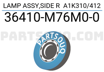 Suzuki 36410M76M00 LAMP ASSY,SIDE R A1K310/412