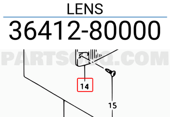 Suzuki 3641280000 LENS