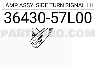 Suzuki 3643057L00 LAMP ASSY, SIDE TURN SIGNAL LH