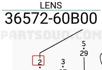 Suzuki 3657260B00 LENS