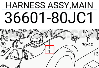 Suzuki 3660180JC1 HARNESS ASSY,MAIN