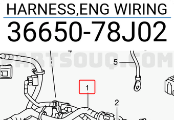 Suzuki 3665078J02 HARNESS,ENG WIRING