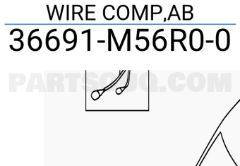 Suzuki 36691M56R00 WIRE COMP,AB