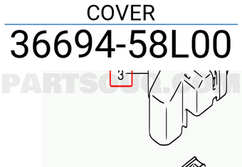 Suzuki 3669458L00 COVER