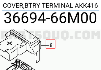 Suzuki 3669466M00 COVER,BTRY TERMINAL AKK416