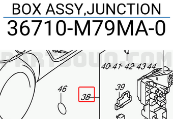 Suzuki 36710M79MA0 BOX ASSY,JUNCTION