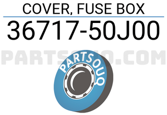 Suzuki 3671750J00 COVER, FUSE BOX