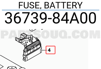Suzuki 3673984A00 FUSE, BATTERY