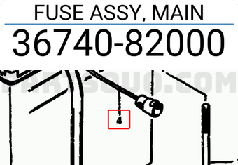 Suzuki 3674082000 FUSE ASSY, MAIN