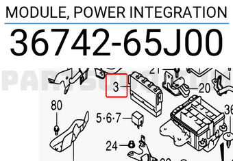 Suzuki 3674265J00 MODULE, POWER INTEGRATION