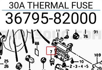 Suzuki 3679582000 30A THERMAL FUSE