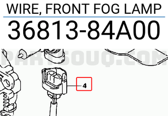 Suzuki 3681384A00 WIRE, FRONT FOG LAMP