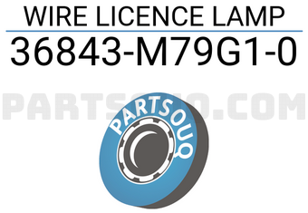 Suzuki 36843M79G10 WIRE LICENCE LAMP