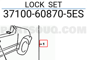 Suzuki 37100608705ES LOCK SET