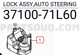 Suzuki 3710071L60 LOCK ASSY,AUTO STEERING