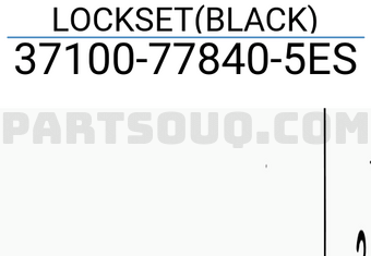 Suzuki 37100778405ES LOCKSET(BLACK)