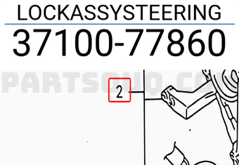 Suzuki 3710077860 LOCKASSYSTEERING