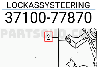Suzuki 3710077870 LOCKASSYSTEERING