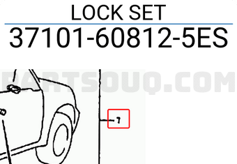 Suzuki 37101608125ES LOCK SET