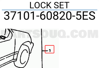 Suzuki 37101608205ES LOCK SET