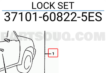 Suzuki 37101608225ES LOCK SET