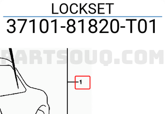 Suzuki 3710181820T01 LOCKSET