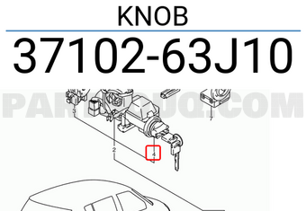 Suzuki 3710263J10 KNOB