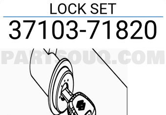 Suzuki 3710371820 LOCK SET