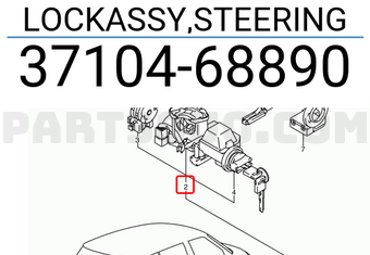 Suzuki 3710468890 LOCKASSY,STEERING