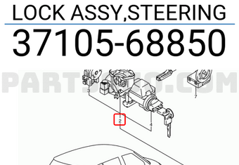 Suzuki 3710568850 LOCK ASSY,STEERING