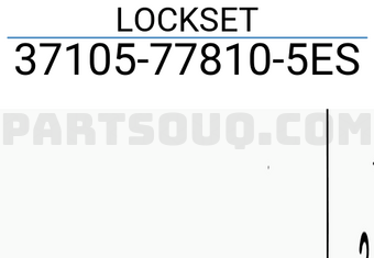 Suzuki 37105778105ES LOCKSET