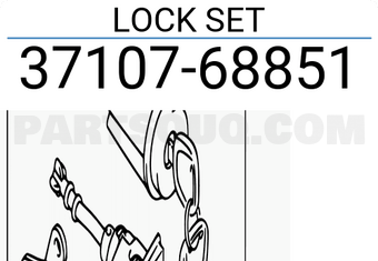 Suzuki 3710768851 LOCK SET