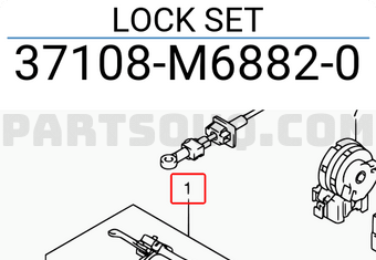 Suzuki 37108M68820 LOCK SET