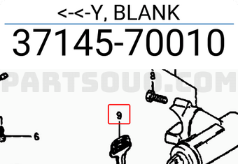 Suzuki 3714570010 <-<-Y, BLANK