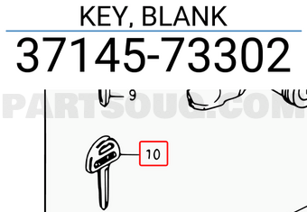 Suzuki 3714573302 KEY, BLANK
