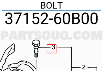 Suzuki 3715260B00 BOLT