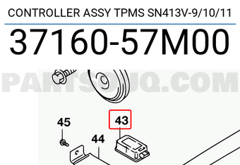 Suzuki 3716057M00 CONTROLLER ASSY TPMS SN413V-9/10/11