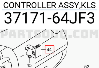 Suzuki 3717164JF3 CONTROLLER ASSY,KLS