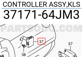 Suzuki 3717164JM3 CONTROLLER ASSY,KLS