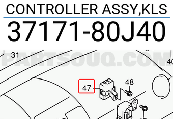 Suzuki 3717180J40 CONTROLLER ASSY,KLS