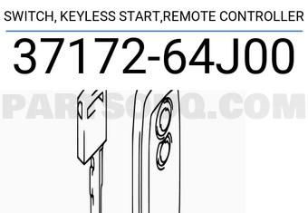 Suzuki 3717264J00 SWITCH, KEYLESS START,REMOTE CONTROLLER