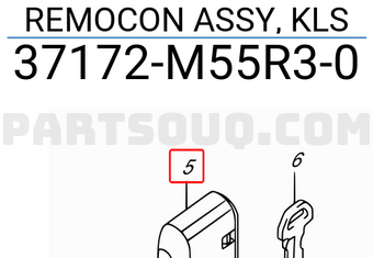 Suzuki 37172M55R30 REMOCON ASSY, KLS