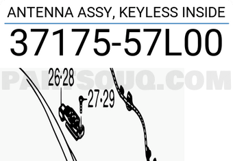 Suzuki 3717557L00 ANTENNA ASSY, KEYLESS INSIDE