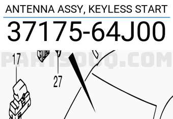 Suzuki 3717564J00 ANTENNA ASSY, KEYLESS START
