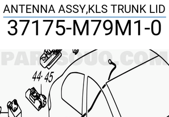 Suzuki 37175M79M10 ANTENNA ASSY,KLS TRUNK LID