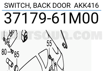 Suzuki 3717961M00 SWITCH, BACK DOOR AKK416