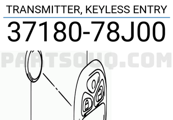 Suzuki 3718078J00 TRANSMITTER, KEYLESS ENTRY